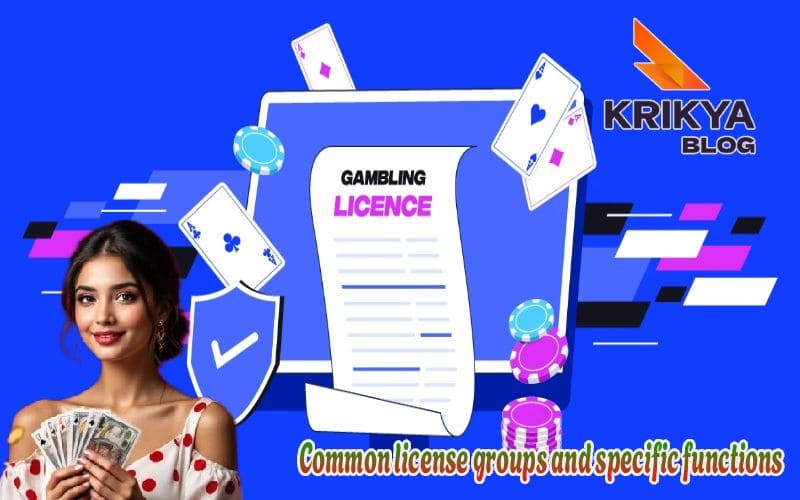 Common Licenses krikya11 groups and specific functions